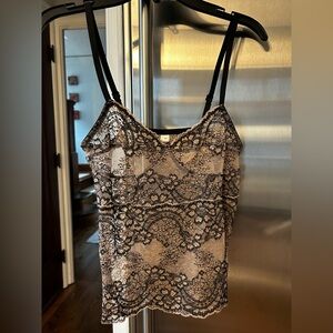 Else Lace Cami with Black Trim